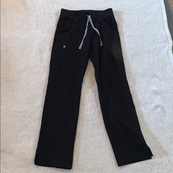 Figs Pants - FIGS Livingston Basic Scrub Pants XS Black